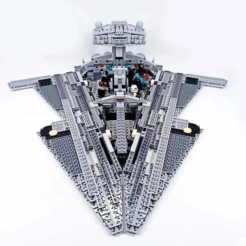 2025NUOVO 1555 pezzi UCS Star Battle Imperial Star Destroyer 75394 Mattoncini Con 7 Bambole Per Bambini Regali per Vacanze Compleanno