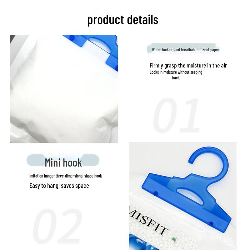 Hanging Wardrobe Dehumidifier Bags