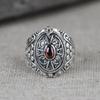 Cultural Gawu Box Ring with Inner Chamber Adjustable Open Finger Ring Unisex Accessory for Parties and Daily Wear