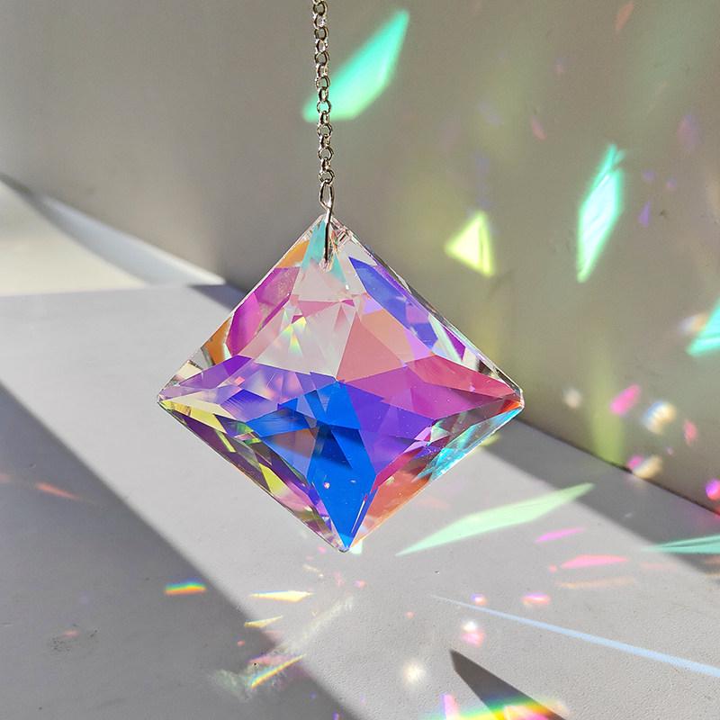 Heart Crystal Sun Catcher: Rainbow Prism Light & Shadow Hanging Ornament - Creative Toy Gift for Kids