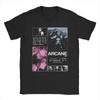 Unisex Unisex Arcane Season 2 Tričko Jinx Vi Anime Game Pure Tshirt Merchandise Crazy Trička s krátkým rukávem Dámské tričko