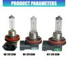 H8/H9/H11 12V Automotive Halogen Headlight Bulb for Front Lamp High Low Beam Fog Light Replacement