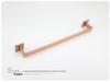 Brushed Rose Gold 304 Stainless Steel Bathroom Set: Towel Rack, Towel Ring, Paper Towel Holder, Hook.