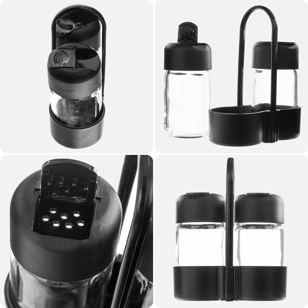 KADAX Zestaw Przyprawników Komplet Na Stół Stojak Solniczka i Pieprzniczka