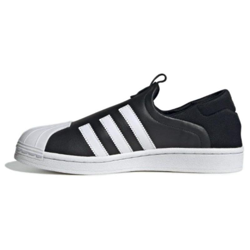 Adidas Originals Superstar Slip-On Низкие Повседневные Кроссовки Женские Core Black White IG5717 38.5 чёрный