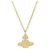 VIVIENNE WESTWOOD Natalina Saturn Crystal Shell Design Necklace Unisex Necklace Gold 630203D302R102