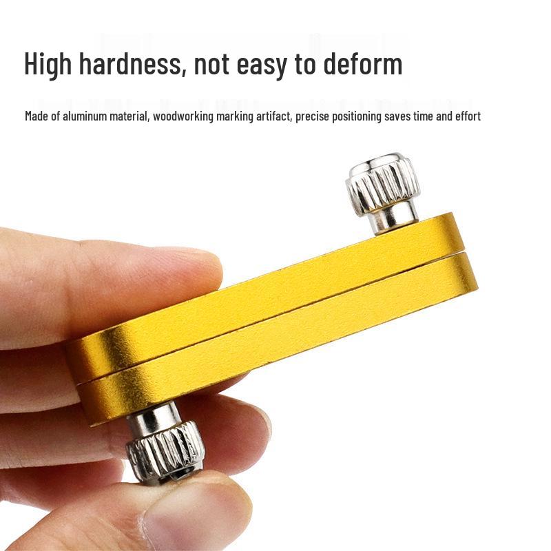 Steel Ruler Limiter & Positioning Block for Woodworking Marking
