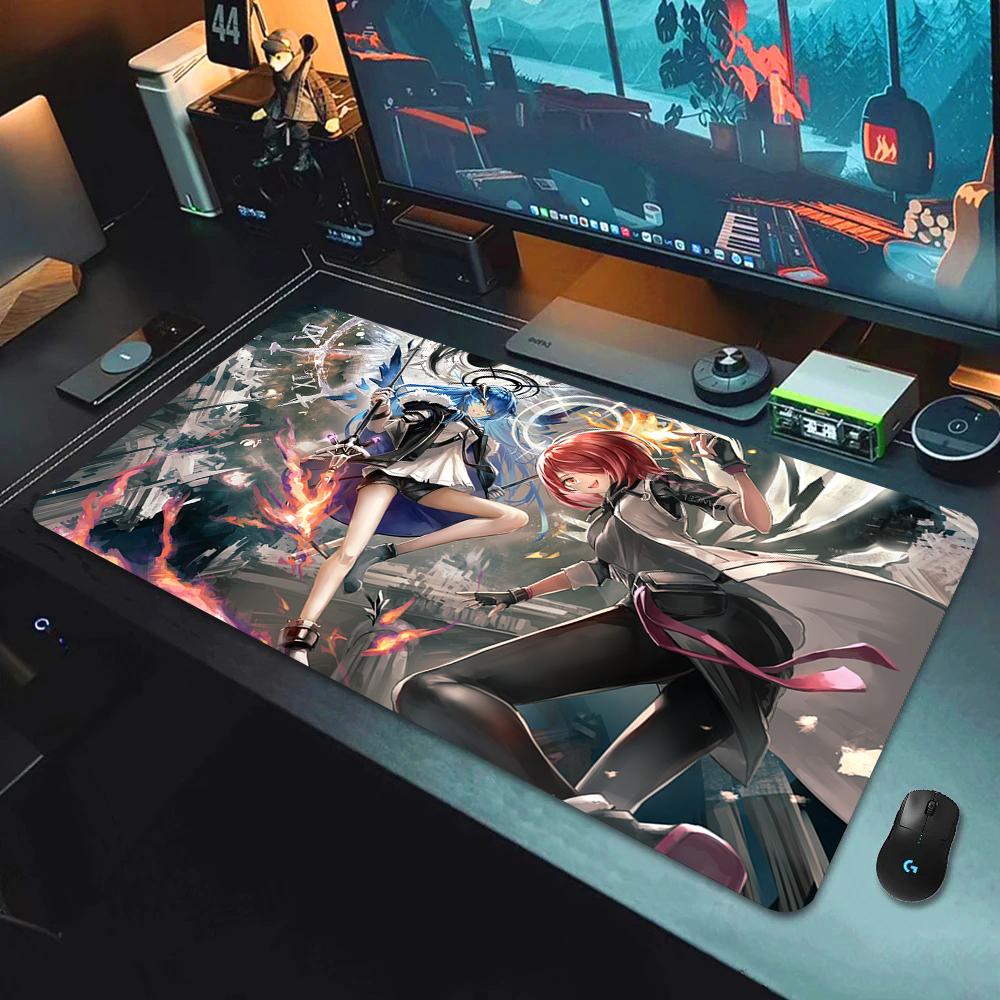 Anime Arknights Hot selling Mouse Pad Anime Girl Non-Slip E-Sports Mouse Mat Premium Mousepad Keyboard Mats Many people like it