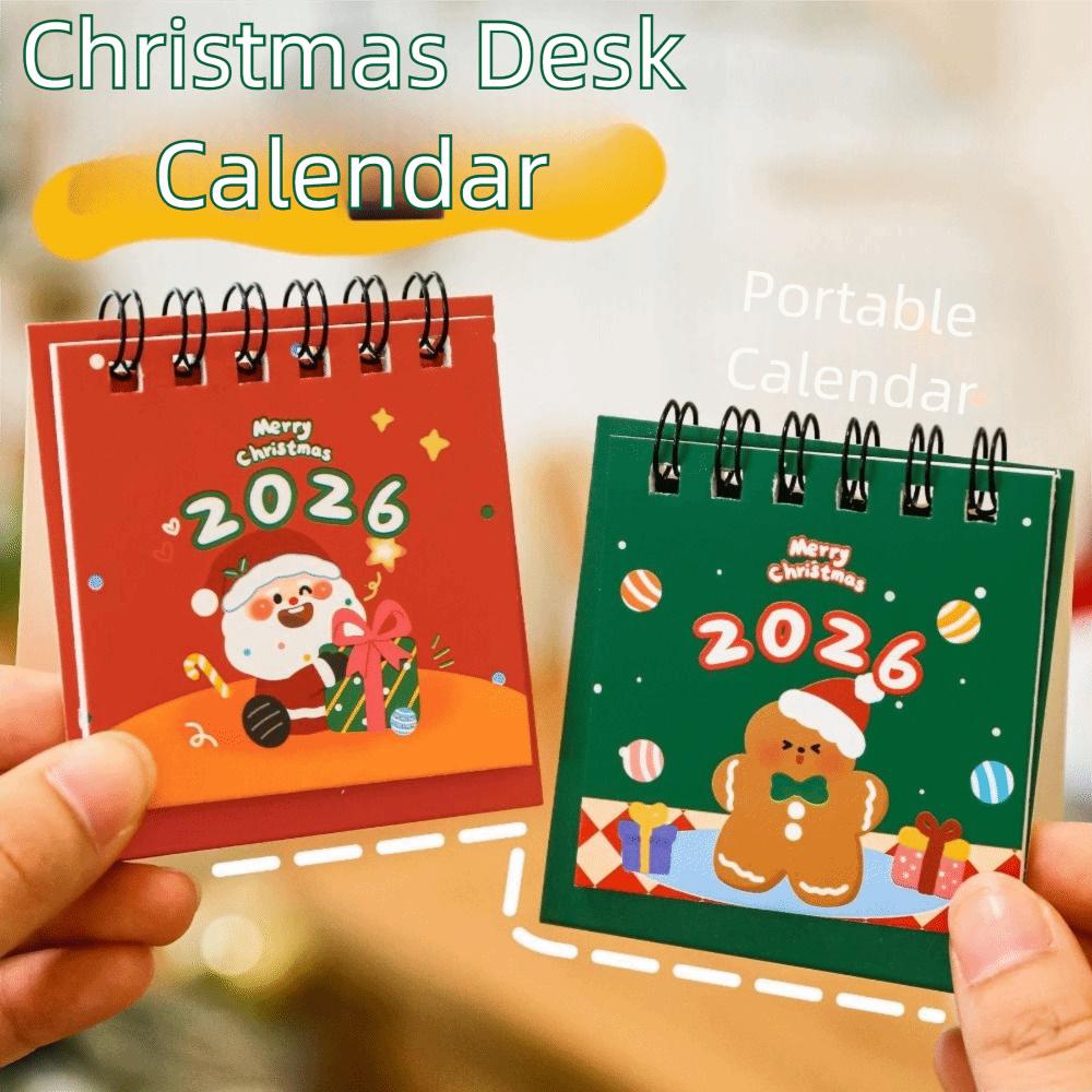 Christmas 2026 Desk Calendar Cartoon Daily Planner Cute Schedule Planner  Office School Supplies