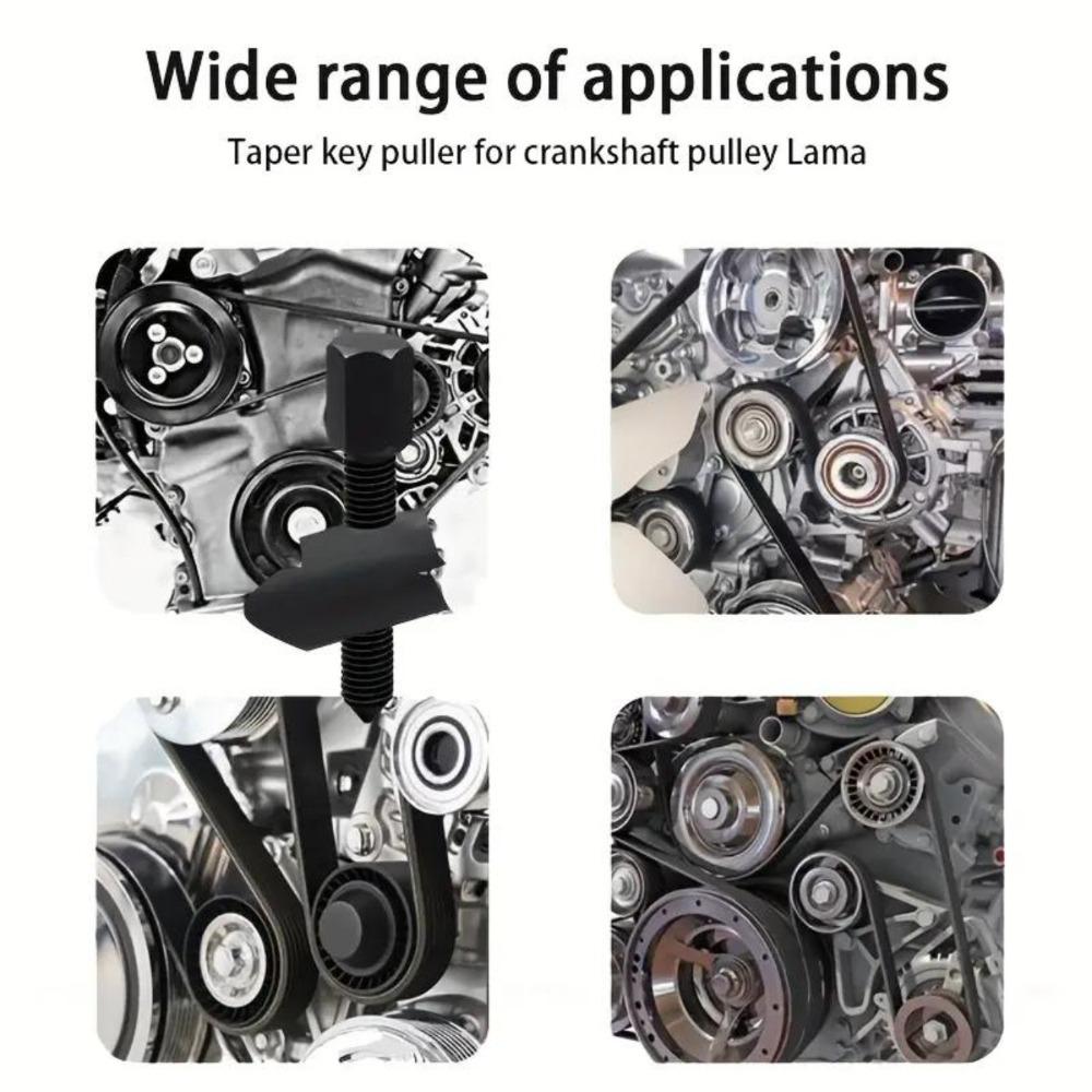 Pulley Remove Tool Adjustable Crankshaft Pulley Kit 1set Universal Hex Allen Key Car Repair Tool Power Steering Pump Repair Kit