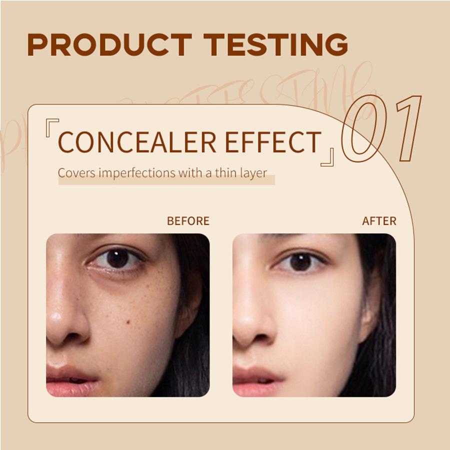 Concealer, feuchtigkeitsspendende, langanhaltende Grundierung, feuchtigkeitsspendende, aufhellende Haut, BB-Creme, wasserfeste, schweißfeste Grundierung