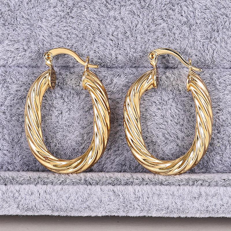 1 Pair, Fashionable, Exquisite and Versatile, Fashionable Textured Earrings