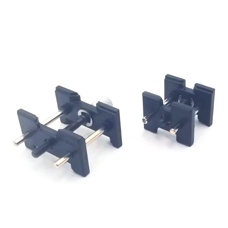 2Pcs Watch Movement Holder ABS Plastic Black Man Lady Mechanical Watch Movement Clamp Tools for Watchmakers