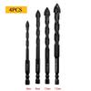 Multifunctional Triangle Drill Bit Glass Ceramic Vitrified Brick Full Tile Wall