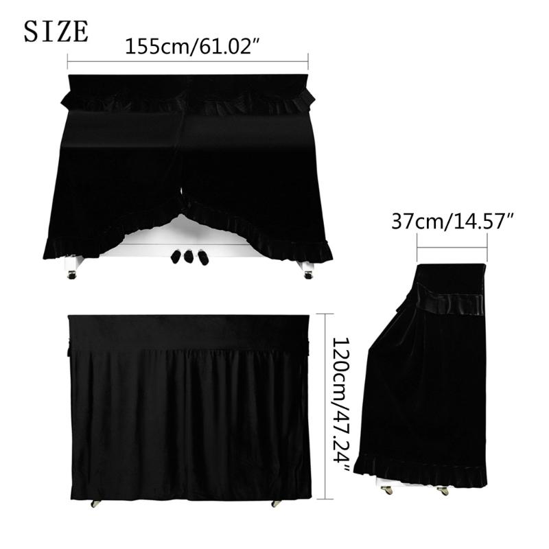 Piano Keyboard Dust Cover Anti-Dust Cover Full Covered Piano Cover Cloth for 88 Keys Electronic Keyboard, Digital Pianos