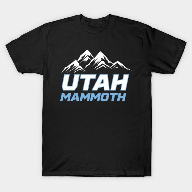 

Men Black Print T-shirt Utah Mammoth No-Cut Transfer Paper Print Cotton Tshirt 3XL чорний