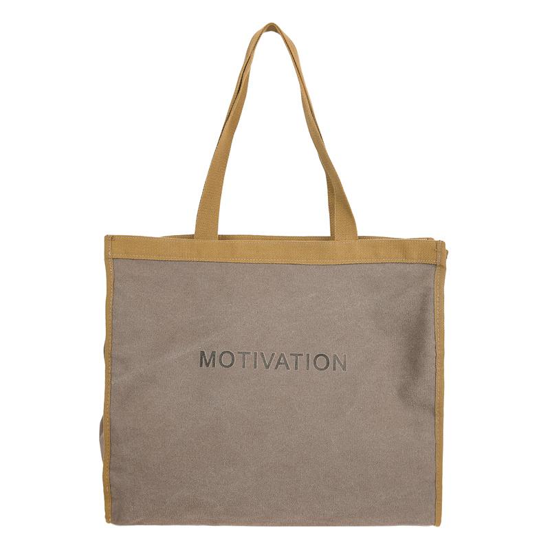 

Сумка-тоут великої місткості Жіноча сумка через плече з літерним принтом коричневий