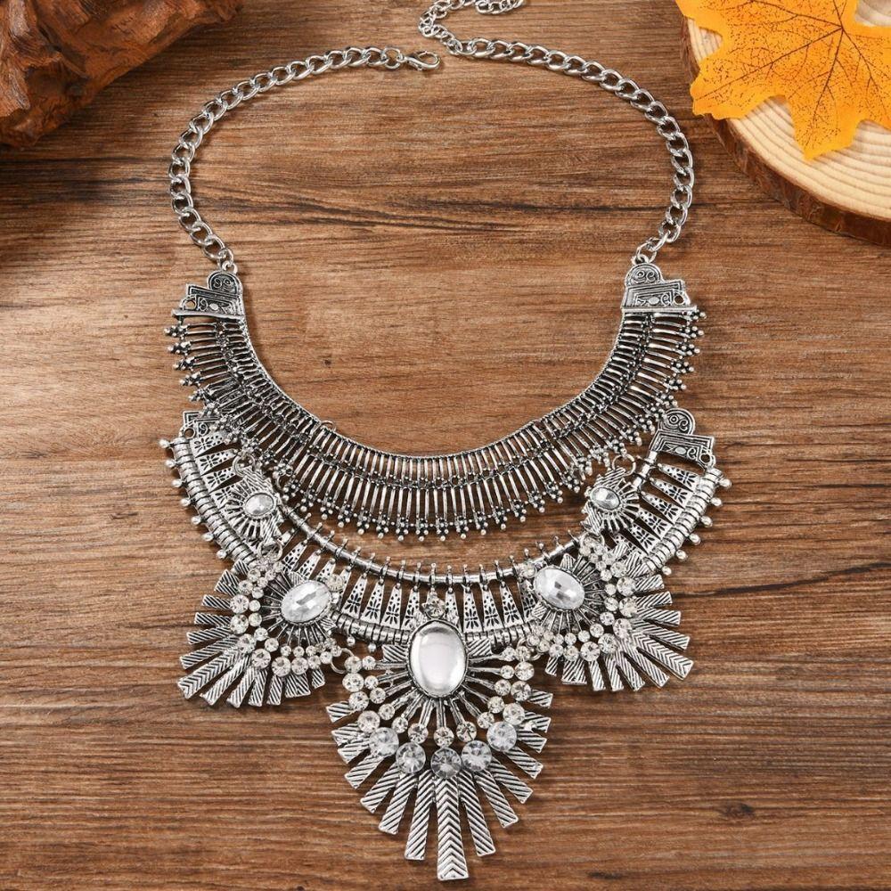 Vintage Ethnic Style Jewelry Exquisite Bohemian Style Necklace  Party