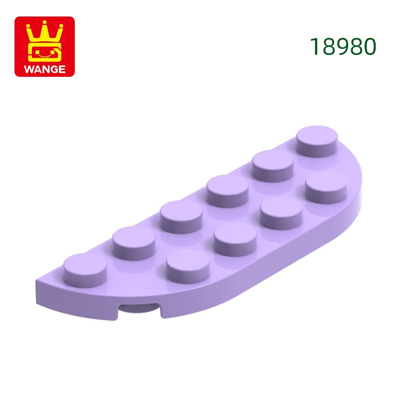 Non-Toxic 69Pcs/Lot 18980 Plate Round Corner 2X 6 Double Block Moc Color Accessories Compatible With Brick Diy Children Toy Assembly