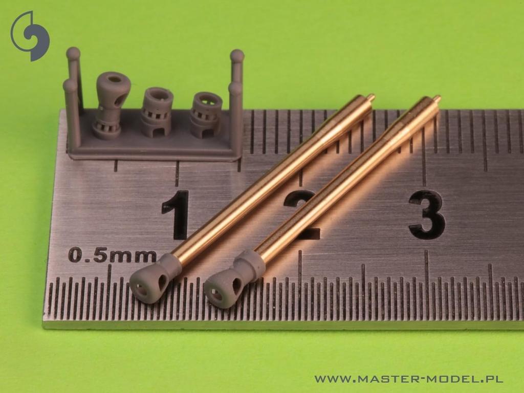 Master Model WW2 British QF 75mm Barrel Besa Machine Gun Centaur Plastic Model Parts 1/72 & (for Mk.III/Cromwell Mk.IV/VII/Churchill Mk.VI/VII)