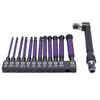 12pcs S2 Alloy Steel Hex Screwdriver Bit Set Impact Driver Bit Set  Power Drill Use
