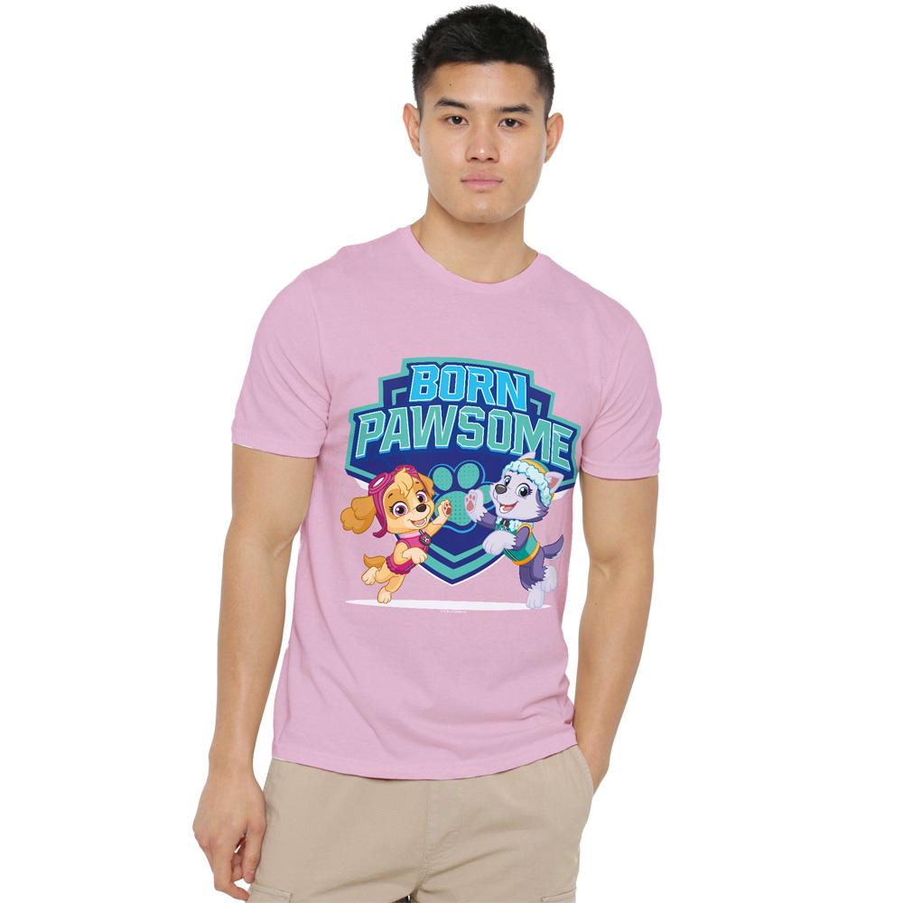 Paw Patrol Unisex Adult Born Pawsome Skye & Everest T-Shirt
