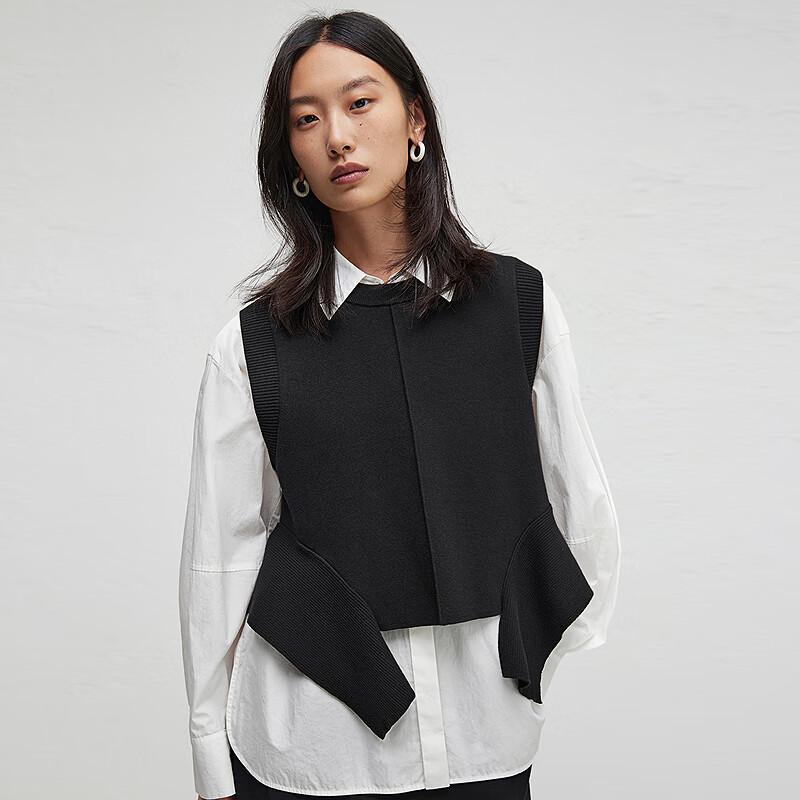 Broadcast Women's Long-Sleeve Shirt & Knit Vest Set