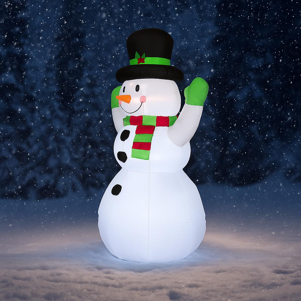 5.9FT Inflatable Snowman Christmas Decoration LED Light Toy Gift Home Festive Ornaments Christmas Supplies Xmas Yard Decor