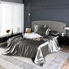 High Quality Bedding Set Skin Friendly Satin Quilt Cover Single Double Full Queen Solid Color Duvet Cover