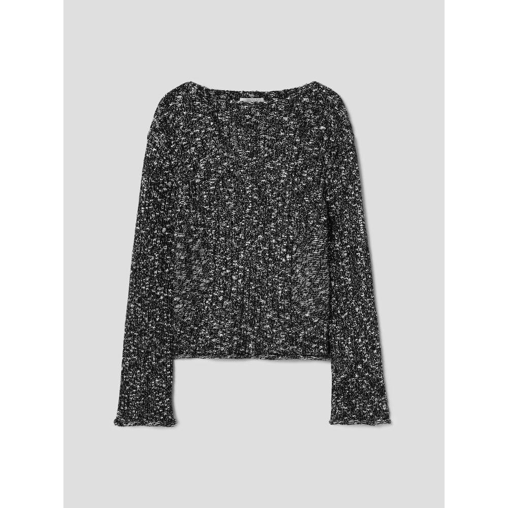 Anggae Noise Knit Pullover Black