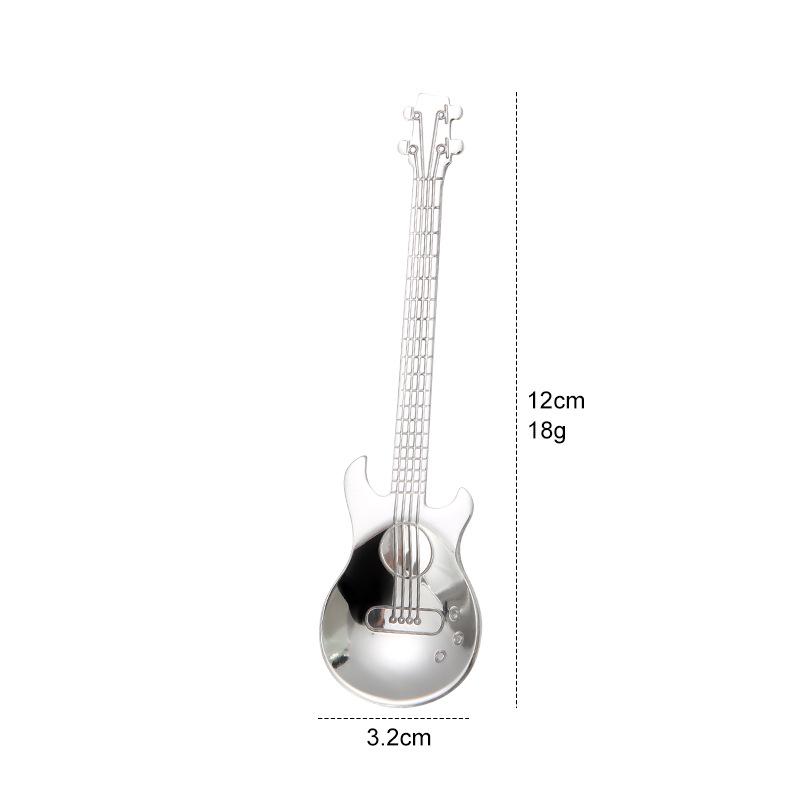 304 Stainless Steel Guitar Bass Tea/Coffee Stirring Spoon