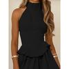 European and American New Summer Small French Hepburn Style Dress Women's Summer High-end Cake Skirt Short