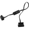 Cavo diagnostico OBD-II/EOBD 16 pin maschio-femmina angolo retto OBD2 adattatore cavo di prolunga con interruttore di alimentazione compatibile con motore auto