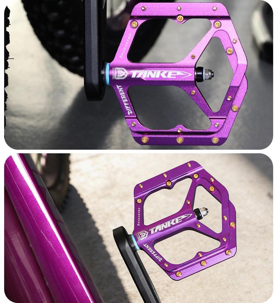 Carbon Guest CNC Colorful Aluminum Bike Pedals with Bearing Axle for Mountain and Off-Road Biking