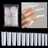 XXL Extra Lange Nagelspitzen C-Kurve Quadratische Falsche Nägel Halbe Abdeckung Acrylnagel T