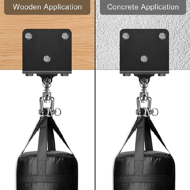 Schwerer Boxsack-Aufhänger Balkenmontage Haken 360 drehbar Deckenmontage für Boxsack Haken für Sandsack Holzträger Hakenhalterung