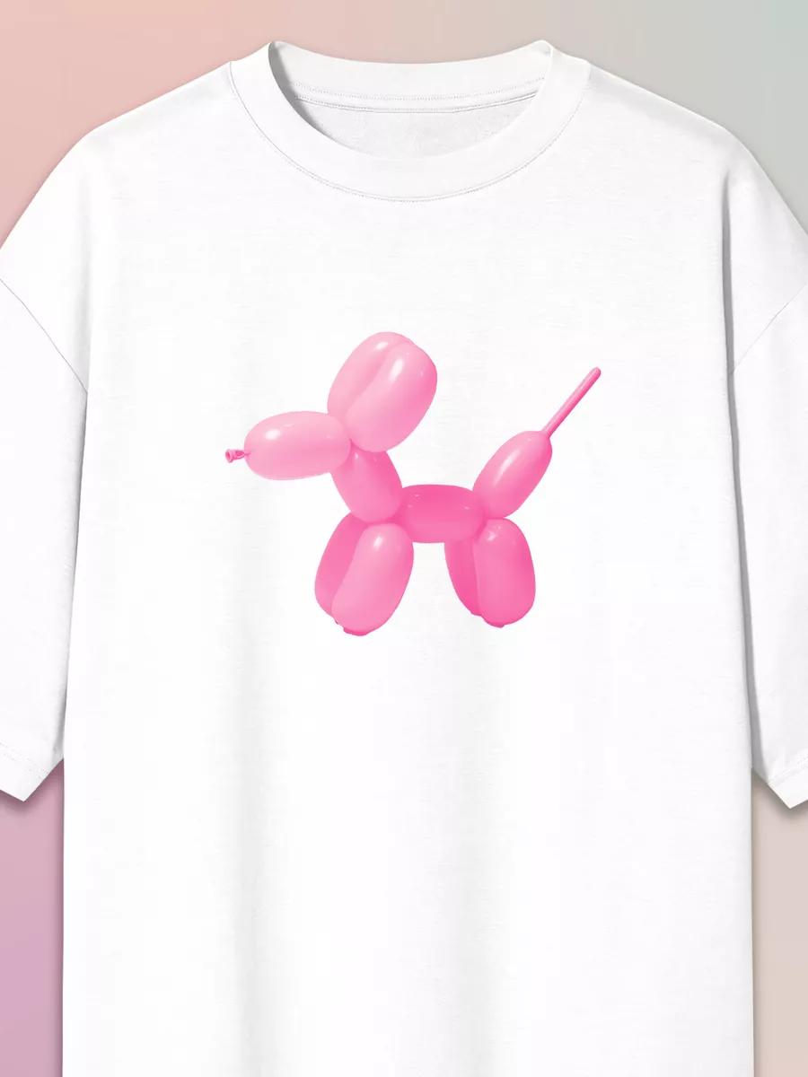 Oversized Dog Print T-shirt 4XL