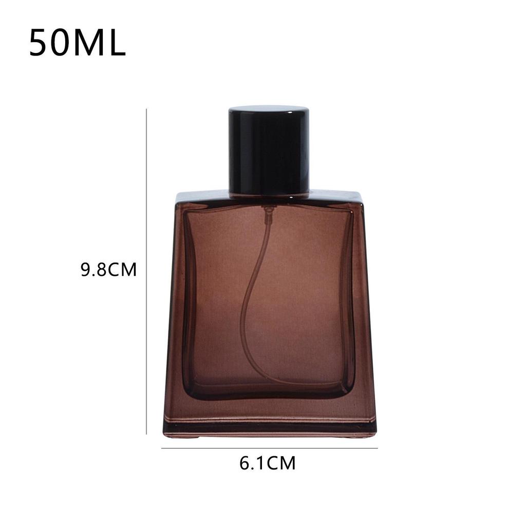 In-Stock High-End Transparent Glass Perfume Bottle: Press-Type Crystal White Spray Decanter