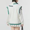 Nike Color Block Loose Knit Vest For Outdoor Sports And Travel Women Tops White Green FN1887-133
