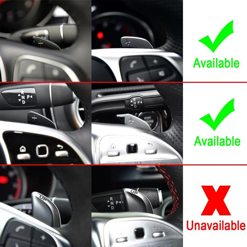 Per Mercedes-Benz Classe A W177 V177 Classe B C E W205 W246 W213 GLA Volante Auto Palette Cambio Alluminio Palette Cambio