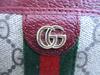 Authentic GUCCI Ophidia Bordeaux Leather Business Card Case #b153  Open box
