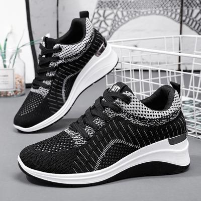 Schuhe Damen 2025 Sommer neue innere Höhenerhöhung Damenschuhe Plateau Außenhandelsschuhe atmungsaktive Schuhe lässige Sportschuhe Damen
