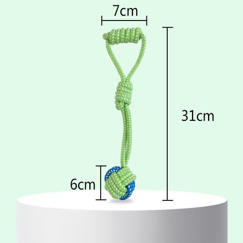 Nibble Pet Dog Toy Puppy Tooth Cleaning Rope Knot Dog Training Toys Resistant Dog Rope Toys Grinding Teeth Pet Cotton Rope