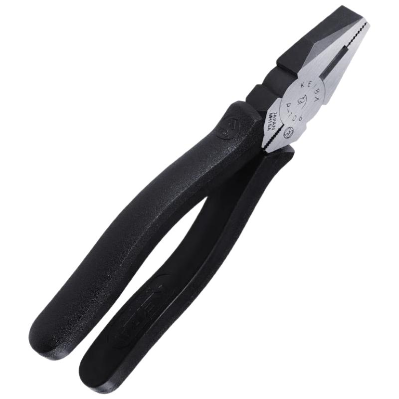 KEIBA Japanese Flat-Nose Electrician Pliers