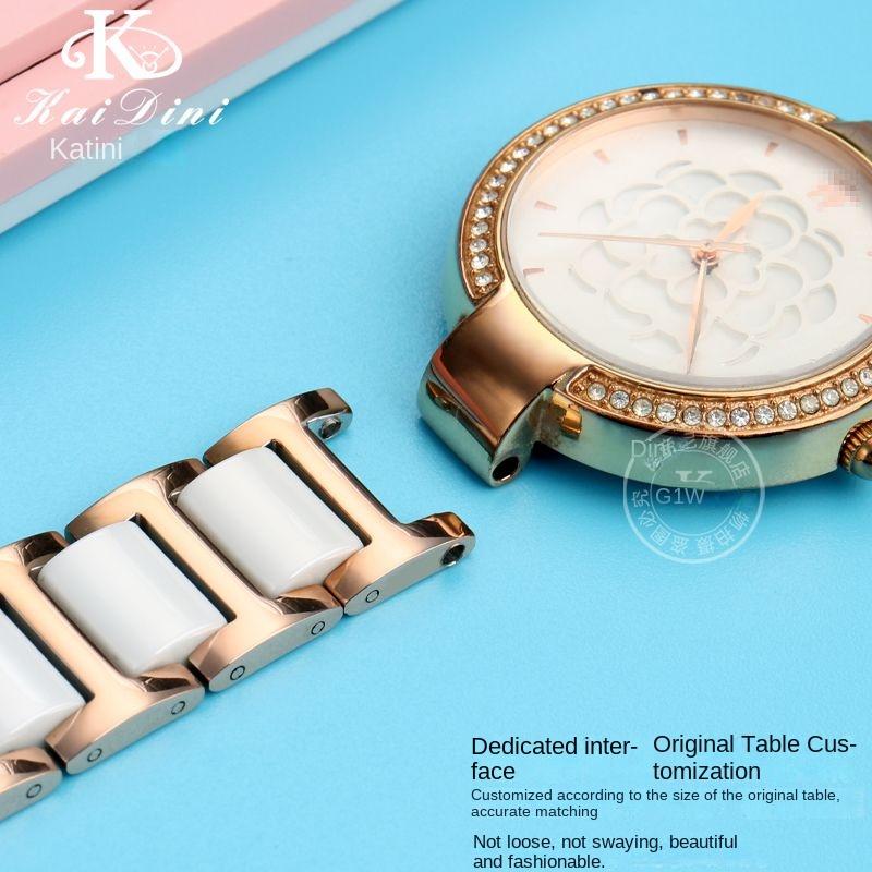 High quality Ceramic Watchband for GC Guess Rossini MK Watches Band 20*11mm 18*10mm 16*8mm Men's Women's Strap Watch Accessories