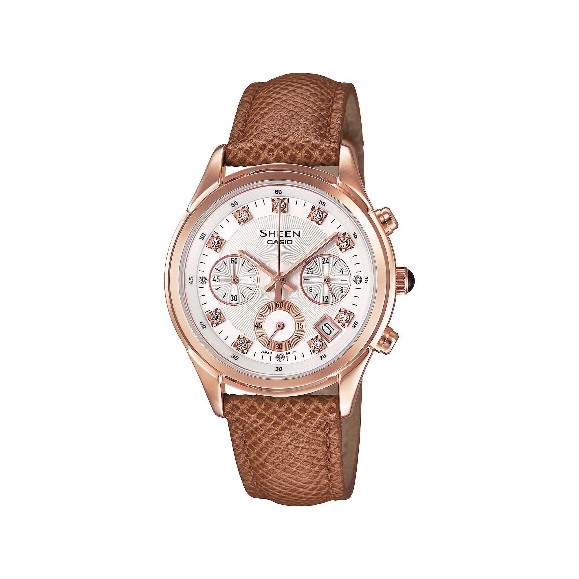 

Casio Men s Water Resistant Analog Quartz Watch SHE-5023GL-7A белый