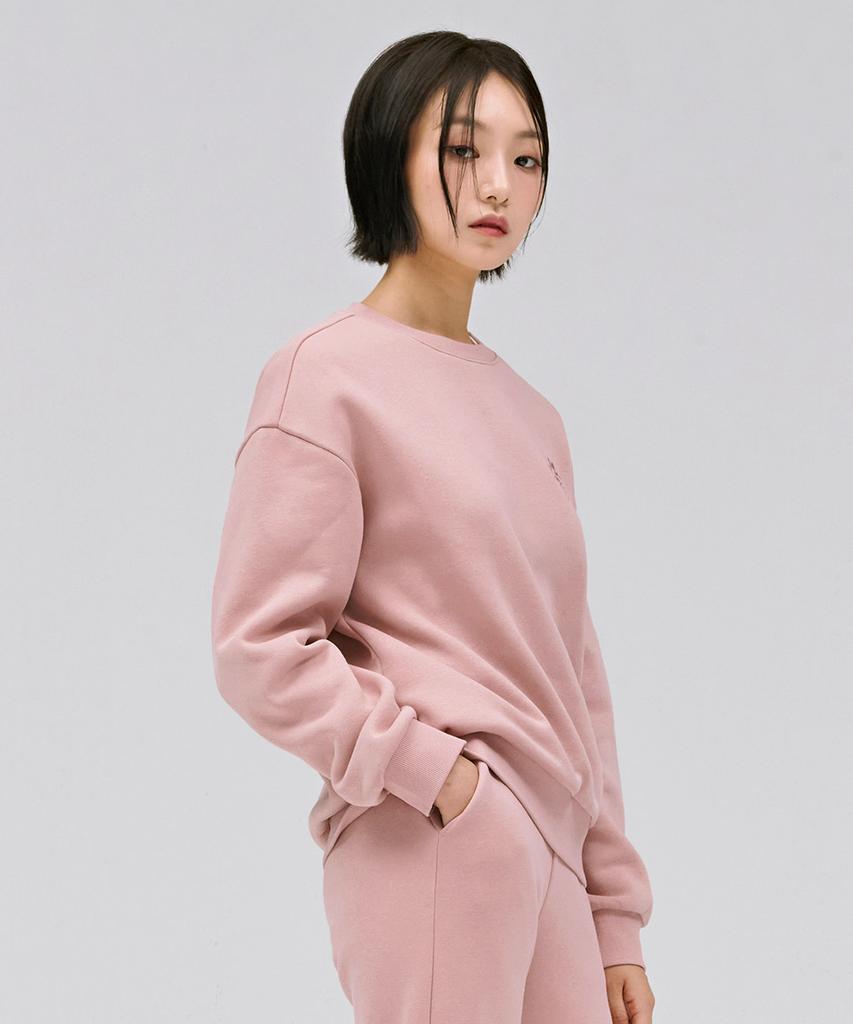 CHASECULT Women'S Embroidered Point Fleece Sweatshirt - Pink