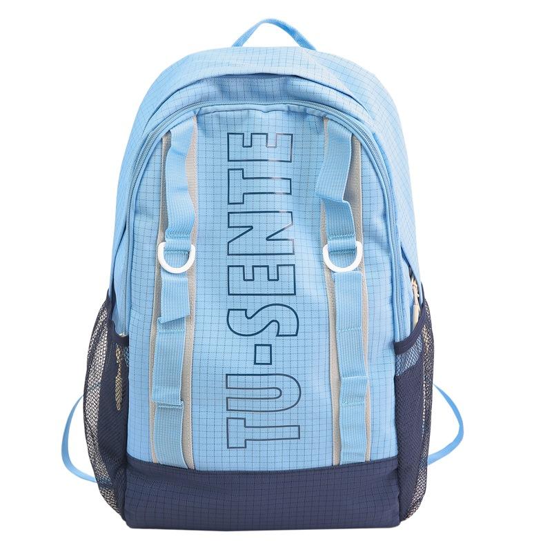 Large Capacity Backpack Men Travel Computer Backpack Letter Print Student Class Commuter Schoolbag