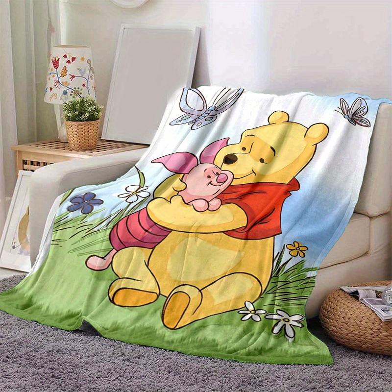 1 шт., Плед с Винни-Пухом и Пятачком, Милый Мультяшный Плед для Домашнего Декора, Чехол на Диван, Для Использования на Улице, Путешествия 80cmx120cm