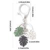 Ergonomic Leaves Keychain Fashion Leaves Key Pendant Alloy Texture Suitable for Girls Woman Fashion Lover Present